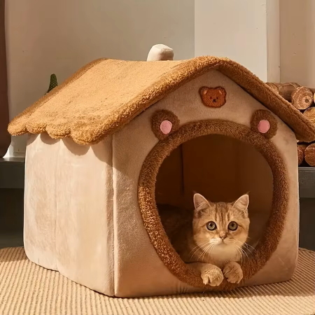 Offrez à votre animal un nid douillet avec cette maison pliable et lavable !